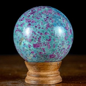Wholesale Glowing Ruby Kyanite Sphere UV Reactive Polished Hand Carved Gemstone <b>Healing</b> Ruby Kyanite Ball Crystal for Decoration - Product Image 1