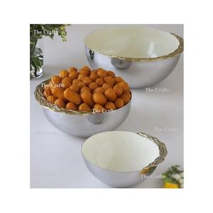 Bol de service en aluminium argenté de conception nouvelle, tailles et formes personnalisées, bols à chocolat en vrac - Product Image 5