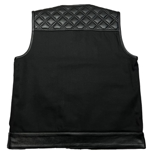 Chaleco de Motocicleta de Cuero y Lona de Invierno Super Rider de Alta Calidad para Hombre, Talla Grande, Impermeable y Reversible - Product Image 2