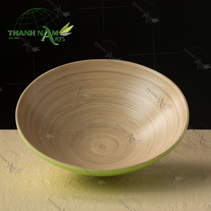 Bol en bambou Solace personnalisable fait à la main vaisselle écologique classique OEM pour salade soupe nouilles - Product Image 6