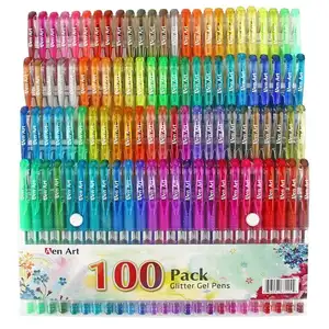 100 penne Gel set nuovo inchiostro termico colori 100 punta Fine penne Gel colore cancellabile per gli studenti di cancelleria per adulti