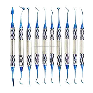 Kit de microchirurgie dentaire manuelle de précision, kit de chirurgie périodontale, clinique hospitalière, procédures des tissus mous, ensemble chirurgical buccal en acier inoxydable - Product Image 6