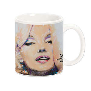 Mug en céramique Marilyn Monroe au design vintage et moderne, capacité 400 ml, compatible micro-ondes et lavage à la main, idéal pour les cadeaux d'affaires et usage personnel - Product Image 1