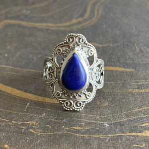 Bague en lapis-lazuli de créateur (6,2 grammes) pour les occasions de cadeaux - Product Image 1