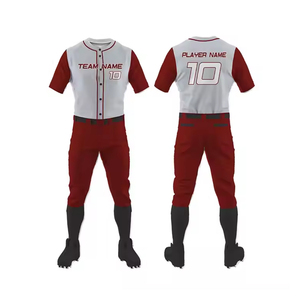 Conjunto de uniforme de béisbol personalizado para hombre, kit de pantalones de Jersey de equipo, ropa deportiva transpirable de secado rápido, impresión por sublimación, proveedor mayorista OEM - Product Image 1