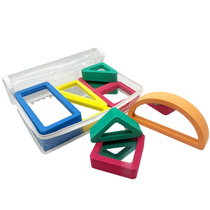 PLOMA 10 pièces de blocs de construction éducatifs en mousse EVA multicolores à surface miroir en plastique épais de 4 cm - Product Image 5