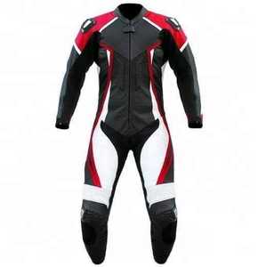 ชุดแข่งรถมอเตอร์ไซค์หนังแบบเต็มแขน ระบายอากาศ กันลม แห้งเร็ว สำหรับขี่มอเตอร์ไซค์ - Product Image 3