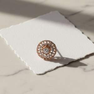 Pendientes de Diamantes de Lujo, Oro Sólido de 14k, con Certificado IGI, Diseño Elegante y Moderno, Regalo para Mujeres y Niñas - Product Image 3