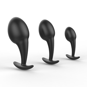 Jouet sexuel anal en silicone souple imperméable, lot de 3 tailles pour hommes et femmes, bouchon de prostate non vibrant - Product Image 1