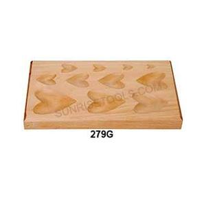 11 Cavity Heart <b>Shape</b> Wooden Dapping <b>Block</b> jewlery tool making a professional tool high quality lowest prise - Product Image 2