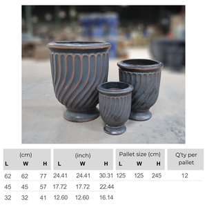 Pots en argile émaillée vintage de haute qualité jardinières intérieures et extérieures pour la maison jardin hôtel décor Pots de fleurs de noël fournis en usine - Product Image 2