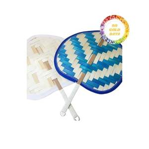 พัดไม้ไผ่ฝ่ามือทำด้วยมืองานฝีมือเวียดนามดั้งเดิมทำจากวัสดุธรรมชาติร้อยละ100พัดพับได้สวยงามเป็นของขวัญที่สมบูรณ์แบบ - Product Image 3