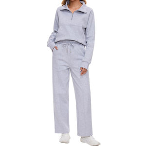 ชุดวอร์มผู้หญิงคุณภาพพรีเมียม ปี 2025 สำหรับฤดูหนาว น้ำหนักเบา สีพื้น รับสกรีนโลโก้ เป็นมิตรกับสิ่งแวดล้อม แห้งเร็ว ระบายอากาศได้ดี - Product Image 1