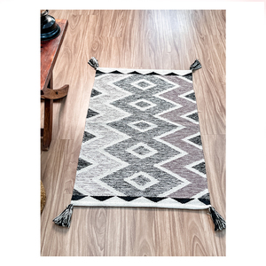 Modern Stylish Eco-Friendly Rectangle Jute Cotton <b>Rug</b> for Home Decor <b>Rustic</b> Multipurpose Runner at Low Price Washable - Product Image 5