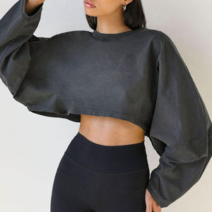 Camiseta Deportiva de Verano para Mujer, Cuello Redondo, Transpirable, Manga Corta, Tejido Jersey, para Yoga, Gimnasio, Running, Moda - Product Image 3