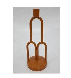 Customized Luxury Orange Metal Iron <b>Candle</b> <b>Holders</b> <b>Lanterns</b> Jars with Matt Finish Hot Selling Home Decorative Item - Product Image 1