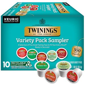 Paquete Variado de Cápsulas K-Cup Twinings, Incluye English Breakfast, Earl Grey, Chai, Green y Peppermint, 10 Unidades - Product Image 4