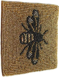 Handcrafted Beaded <b>Bee</b> Tea Coaster for Elegant Table Decor Made with Premium Glass Beads Ideal for <b>Gifting</b> and Home Styling - Product Image 6