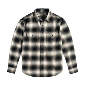Camisa de Franela para Hombre, a Cuadros, 100% Algodón, Manga Larga, Casual, Cómoda, de Alta Calidad, al por Mayor, OEM ODM - Product Image 3