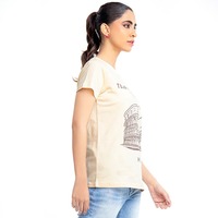 Camisetas de Mujer para Toda la Temporada 2025, Manga Corta, Cuello Redondo, Color Sólido, Estampado Informal, Suaves, 100% Algodón, Ecológicas, Transpirables