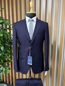 Qualité turque Offre Spéciale sur mesure Viscose et Polyester tissu hommes Elite costume mariage marié et costume d'affaires pour hommes - Product Image 5