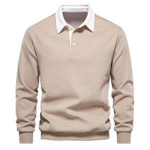 <b>Top</b> Trending Decent Looking <b>Polo</b> <b>Neck</b> Sweatshirts For <b>Men</b> Casual And Social Wear Quality Cotton <b>Men's</b> Sweatshirt - Product Image 4