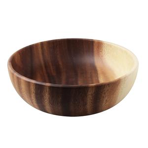 Bol en bois fait à la main personnalisé Design classique pour salade et nourriture servant forme d'anneau nouveau pour ustensiles de cuisine pour utilisation sur table - Product Image 3