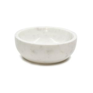 Bol de service en marbre blanc artisanal indien de qualité supérieure, vaisselle élégante sculptée à la main pour les maisons élégantes et la décoration de cuisine moderne - Product Image 2
