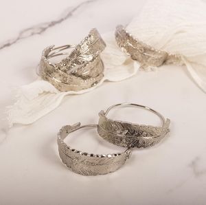 Dining Table Decoration Classic <b>Silver</b> Finished Metal <b>Napkin</b> Ring Eco-Friendly for Wedding and Party Decorations - Product Image 2