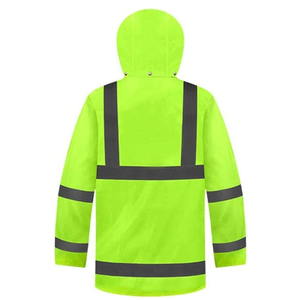 Veste de sécurité pour hommes, imperméable, respirante, certifiée EN, couleur et logo personnalisés, service OEM, dernier design, 100% polyester - Product Image 3