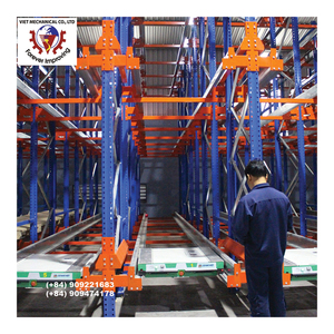 Vietnam's UPRIGHT DEXION Mechanical Radio Shuttle Vehicle Rack Corrosion Protection Green Steel Construction Automatic Pallet - Product Image 6