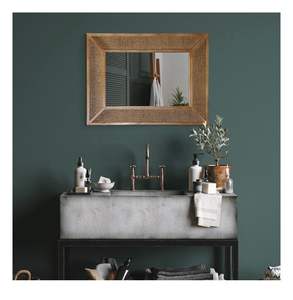 Fábrica al por mayor Vintage cuadrado decorativo cuerda de cáñamo espejo de pared fábrica al por mayor Vintage cuadrado decorativo - Product Image 6