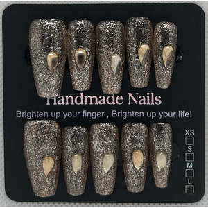 Unghie artificiali grandi Goldilocks - Product Image 1