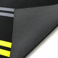 Robuste Gummi-Garagenmatte mit Logo ACERBIS MOTOR Rennsport Schwarz-Gelb Pit Bike Matten