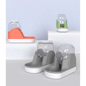 2 pacchetti automatico cane e gatto alimentatore in acciaio inox gravità acqua Dispenser & ciotola cibo per il campeggio - Product Image 1