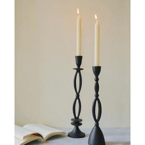 Bougeoirs d'accueil Décor pour salon salle à manger chambre événements fabriqués avec des bocaux à bougies en verre et des lanternes - Product Image 5