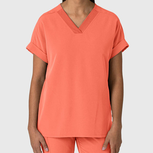 ชุดขัดตัวสำหรับแพทย์โรงพยาบาลซักได้เสื้อสครับไหล่ตกผ้าเนื้อนุ่มพรีเมี่ยม - Product Image 3