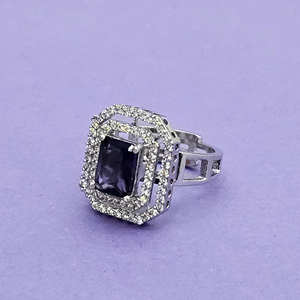 แหวนแฟชั่นทำด้วยมือพร้อมชุบโรเดียม CZ แบบปรับได้จากผู้ค้าส่งอินเดีย - Product Image 6