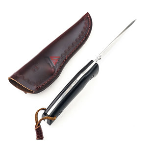 Couteau de chasse à lame fixe en acier inoxydable de qualité industrielle, manche en bois, personnalisable, OEM, garantie 3 ans, best-seller en gros - Product Image 4