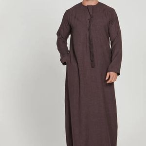 Haute qualité léger Anti-rides unisexe décontracté émirati saoudien Thobes Abayas respirant pour les Occasions de prière 2025 vente en gros - Product Image 1