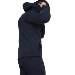 ชุดวอร์มผู้ชายผ้าฝ้าย 100% หนานุ่ม สำหรับฤดูใบไม้ร่วง ปี 2026  รับสกรีนโลโก้ กระเป๋าลึกแบบมีซิป  แบบสวมหัว - Product Image 5