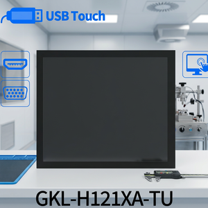 Moniteur tactile industriel PNP à connexion rapide et durable, moniteur USB résistif avec supports de montage sur panneau - Product Image 1