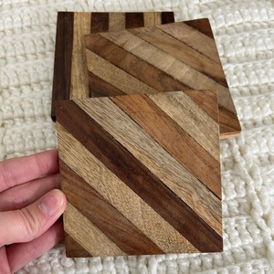 Posavasos de madera ecológicos con alfombrilla de tamaño de logotipo personalizado al por mayor para bebidas, café, té, cocina, posavasos de madera - Product Image 2