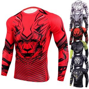 Venta al por mayor, diseño personalizado, logotipo personalizado disponible, impresión por sublimación, licra, poliéster, protector de compresión MMA - Product Image 3