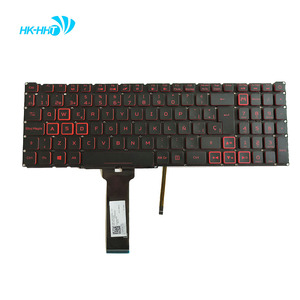 HK-HHT espagnol SP clavier d'ordinateur portable pour <span class=keywords><strong>Acer</strong></span> <span class=keywords><strong>Nitro</strong></span> <span class=keywords><strong>5</strong></span> AN515-43 AN515-54 AN517-51 AN517-52 rétro-éclairage rouge - Product Image 2