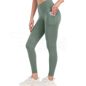 Leggings pour femmes de fabrication professionnelle, dernier design, taille élastique, leggings de yoga pour femmes adultes - Product Image 3