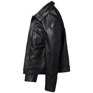 Chaqueta de Motociclista de Cuero Reversible, Impermeable, Cortavientos, Transpirable, con Cremallera, de Alta Calidad, Primavera 2024, Venta al Por Mayor, OEM, Estilo Urbano - Product Image 3