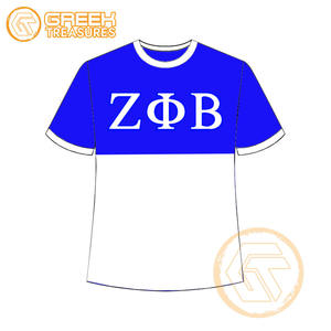 Venta al por mayor personalizada Zeta Phi Beta mujeres camiseta hermandad ropa algodón camisetas más finas mujeres fraternidad prendas - Product Image 5