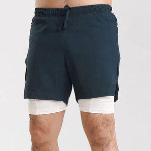 Shorts pour hommes Advanced Fit, matière extensible flexible pour l'entraînement, la course à pied, le basketball et les vêtements de fitness - Product Image 1
