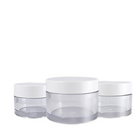 Série EQ – Pots cosmétiques ronds en PET écologique avec couvercle à vis, recyclés, formats 15ml/30ml/50ml pour soins de la peau, crème contour des yeux, lotion